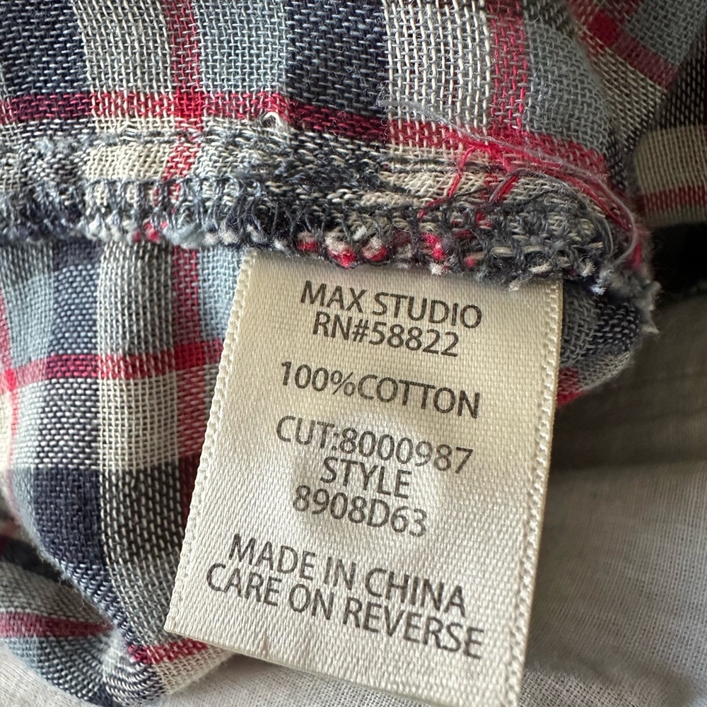 MAX STUDIO PLAID DRESS - Picture 9 of 9